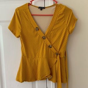 Yellow Blouse that ties